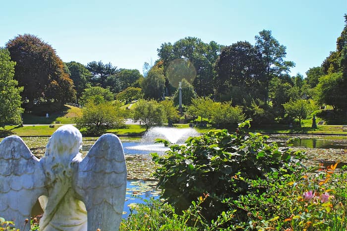 The Andreas Alexander Weber family plot at Green-Wood Cemetery
