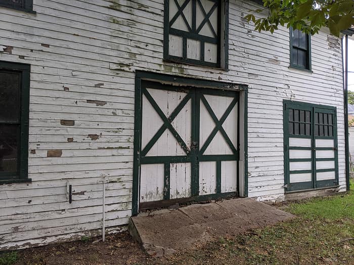 Barn on the grounds of the Wyckoff-Bennett Homestead, first view