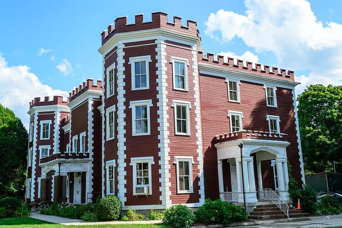 The Bayside Historical Society building at Fort Totten in Bayside, Queens