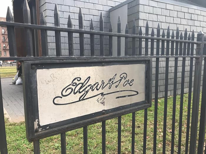 Front of the Edgar Allan Poe Cottage in the Bronx