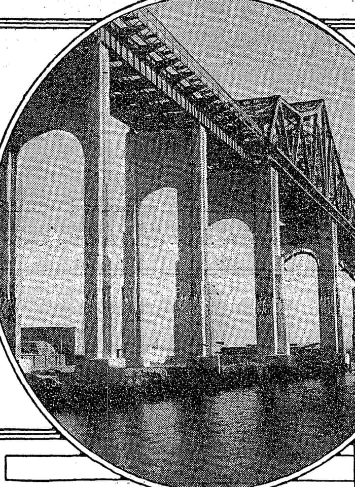 El puente Goethals en 1928, fotografiado por la Autoridad Portuaria de Nueva York