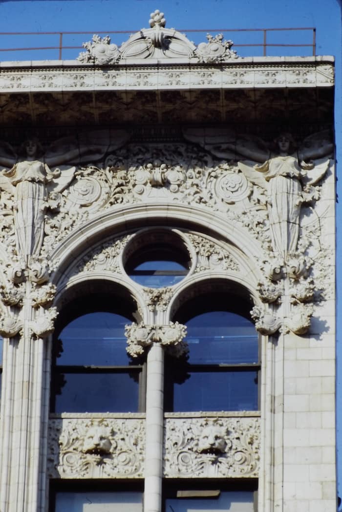 Detalle ornamental de terracota del Edificio Bayard-Condict, de Louis Sullivan, vista C