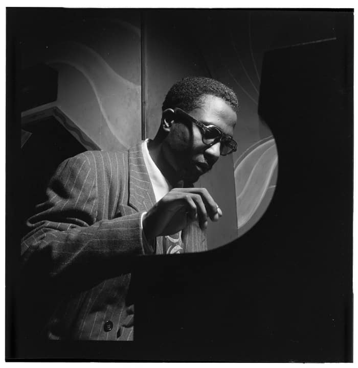 Portrait of Thelonious Monk at Minton’s Playhouse, around 1947, first view