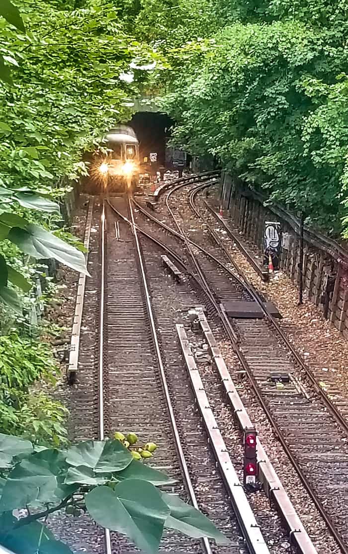 Track leading into the tunnel at Prospect Park, near the site of the Malbone Street wreck